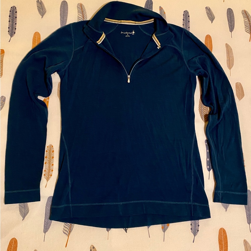 Women’s Smartwool 250 1/4 zip base layer top, size L
